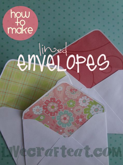 Homemade Envelopes, Decorative Envelopes, Envelope Maker, Envelope Tutorial, Lined Envelopes, How To Make An Envelope, Envelope Punch Board, Diy Envelope, Handmade Envelopes