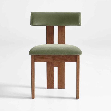 Brown Dining Chairs, Athena Calderone, European Furniture, Wood Dining Chairs, Green Chair, Best Dining, Leather Dining, Modern Dining Chairs, Furniture Dining Chairs