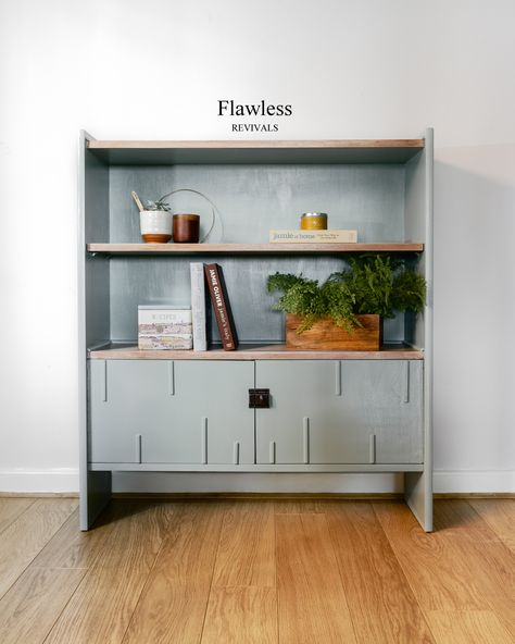 Pale green book case, with natural wood shelves Green Bookcase, Natural Wood Shelves, Pale Sage Green, Oak Shelf, Dnevna Soba, Green Book, Oak Shelves, Book Case, Green Books