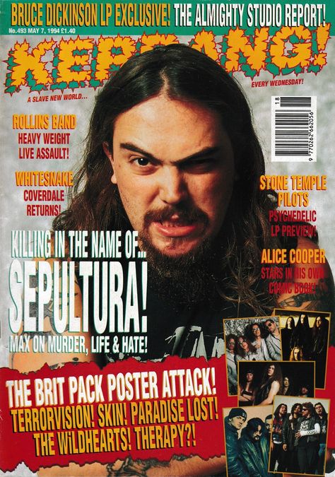 Kerrang Magazine Cover, Kerrang Magazine, Illustration Reference, Stone Temple Pilots, Bruce Dickinson, All I Ask, Metal Magazine, Heavy Metal Music, Alice In Chains