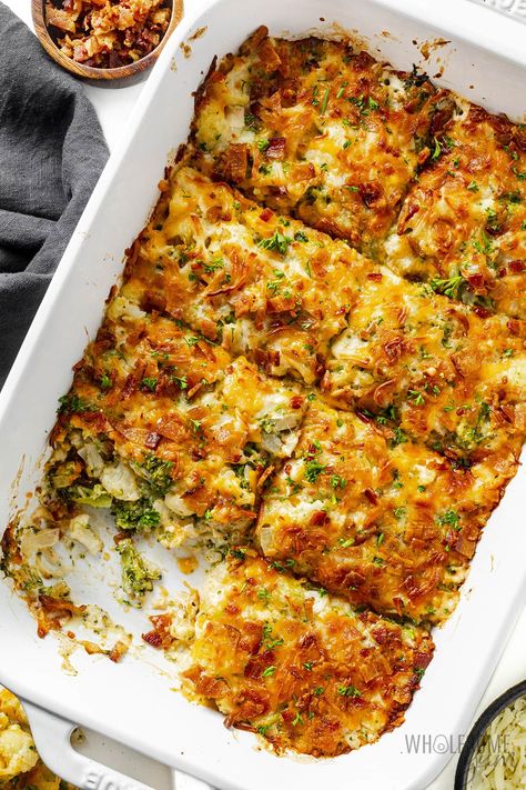 counter Broccoli Cauliflower Cheese Casserole, Coliflower And Broccoli Recipes, Cabbage Broccoli Recipes, Cauliflower And Broccoli Casserole, Brocolli Casserole Recipe, Bacon And Broccoli, Healthy Cauliflower Casserole, Leftover Broccoli And Cauliflower, Recipes With Broccoli And Cauliflower