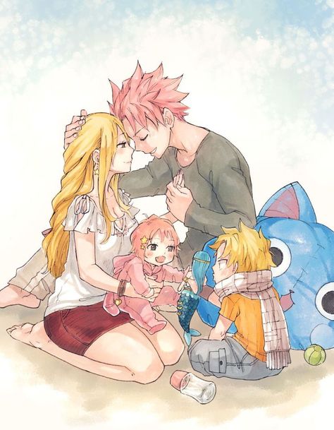 Natsu E Lucy, Fairy Tail Comics, Fairy Tail Family, Fairy Tail Natsu And Lucy, Fairy Tail Love, Anime Fairy Tail, Fairy Tail Nalu, Fairy Tail Guild, Fairy Tail Lucy