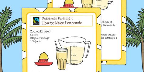 Fairtrade Fortnight Lemonade Recipe Fairtrade Fortnight, How To Make Lemonade, Lemonade Recipe, Lemonade Recipes, Fair Trade, Lemonade