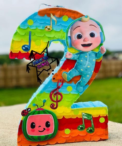 Coco Melon Pinata, Cocomelon Pinata, Cocomelon 2, Birthday Cocomelon, Cocomelon Theme, Coco Melon, 2nd Birthday Party For Boys, 2nd Birthday Party For Girl, Birthday Pinata