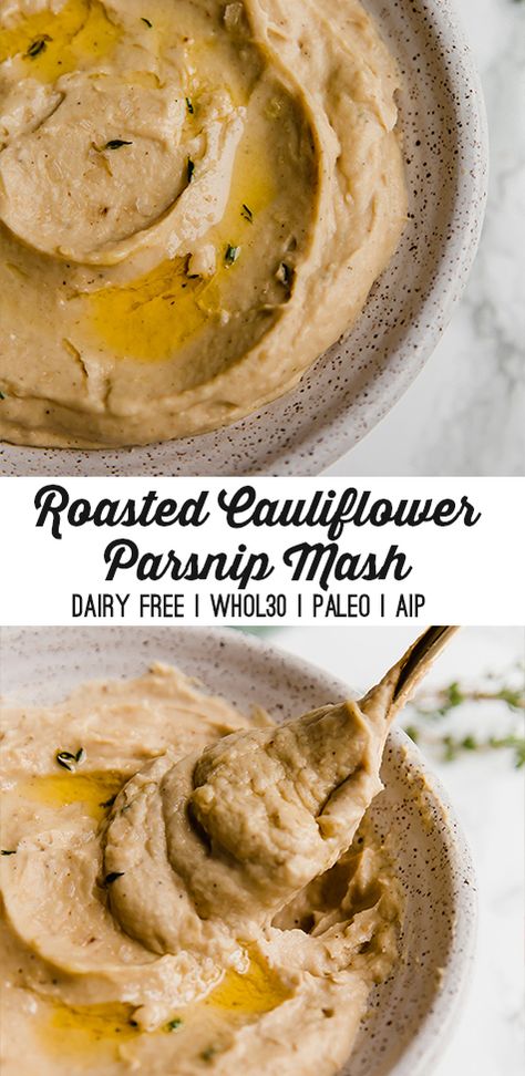 This roasted cauliflower & parsnip mash is a flavorful and simple seasonal side dish. This recipe is paleo, whole30, and AIP- compliant. Aip Artichoke Recipes, Paleo Dip, Artichoke Hummus Recipe, Paleo Hummus, Aip Sides, Artichoke Hummus, Vegan Motivation, Aip Protocol, Aip Snacks