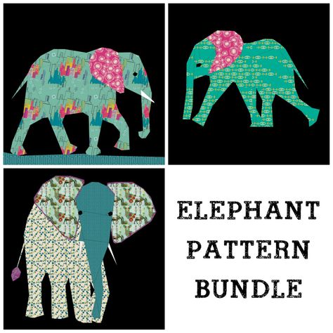 I really like this! Elephant Paper Piecing, Elephant Quilt Block, Elephant Quilts Pattern, Paper Piecing Tutorial, Elephant Quilt, Art Quilting, Paper Pieced Quilt Patterns, Paper Quilt, Christmas Quilt Patterns