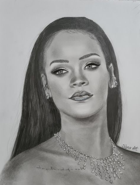 Rihanna Drawing, Celebrity Drawings, Rihanna, Pencil Drawings, Drawing Sketches, Random Stuff, Art Drawings, Celebrities, Drawings