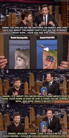 Daniel Radcliffe Funny, Harry Potter Interviews, Funny Harry Potter, Glume Harry Potter, Daniel Radcliffe Harry Potter, Harry Potter Memes Hilarious, Yer A Wizard Harry, Images Harry Potter, Harry Potter Jokes