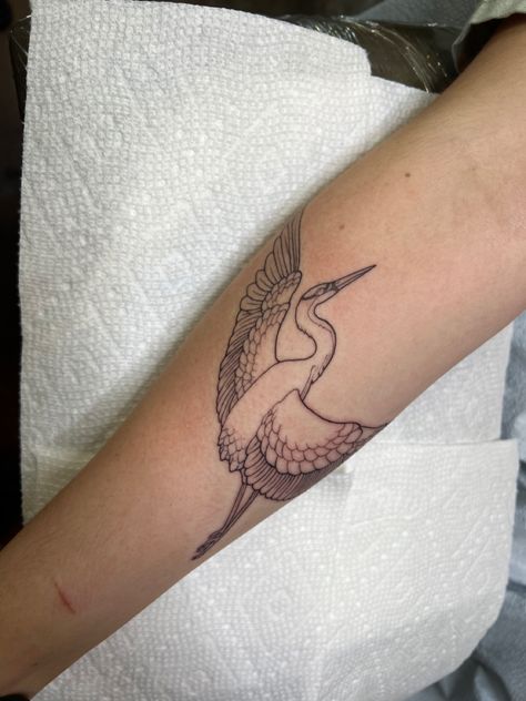 Crain Bird Tattoo, Sand Hill Crane Tattoo, Sandhill Crane Tattoo, Crane Bird Tattoo, State Tattoos, Crane Tattoo, Sandhill Crane, Crane Bird, Bird Tattoo