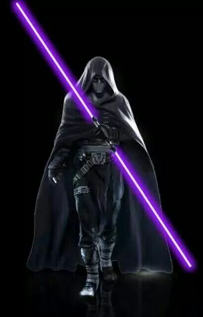 Purple lightsaber Star Wars Purple Lightsaber, Purple Lightsaber, Darth Revan, Grey Jedi, Star Wars Sith, Star Wars The Old, Jedi Sith, Star Wars Characters Pictures, Star Wars Concept Art