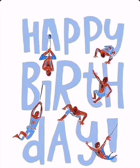 Birthday Card Spiderman, Happy Birthday Spiderman, Spiderman Images, Spiderman Funny, Marvel Birthday, Birthday Sweets, Giant Card, Happy Birthday Wallpaper, Spiderman 3