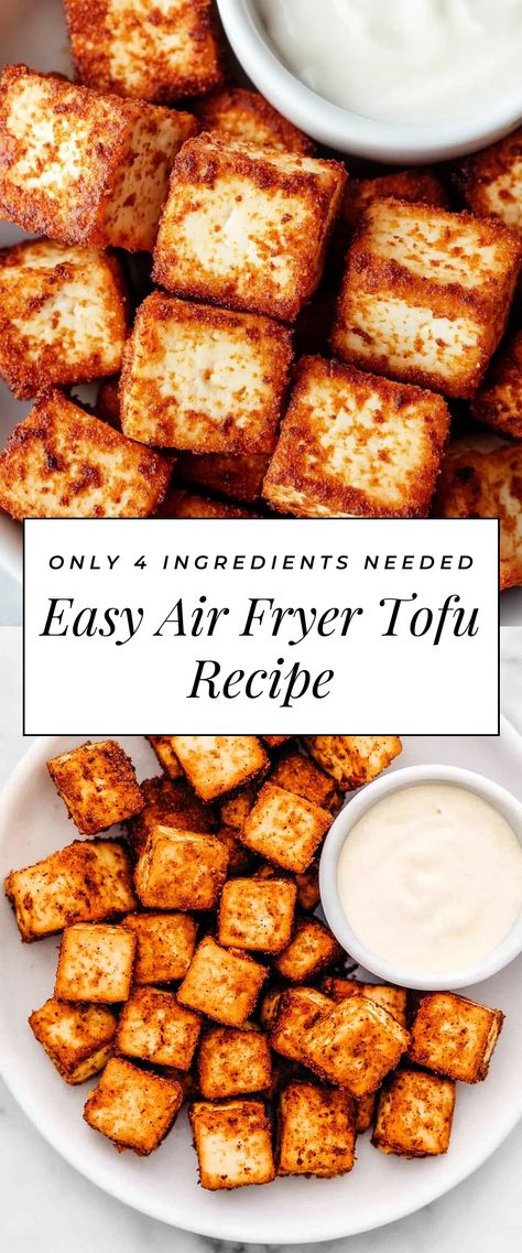 Image for Easy Air Fryer Tofu Recipe Tofu Air Fryer Recipes, Tofu Air Fryer, Air Fryer Tofu, Best Air Fryer Recipes, Tofu Recipe, Best Air Fryers, Best Air Fryer, Easy Air Fryer, Tofu Recipes