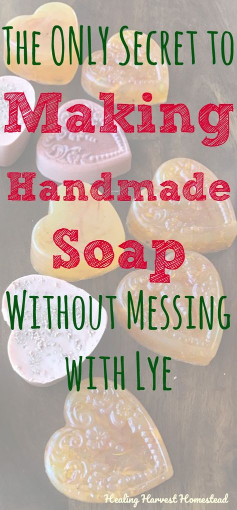 Can you make handmade soap without using lye? Here's the ONLY secret way to create your own natural soaps and not have to mess with lye. The simple answer to this question is Yes. And also No. Find out the details, plus instructions for making your own soap even a child can do! This is a great project to get kids excited about making their own soaps too. Soap Without Lye, Diy Soap Bars, Savon Diy, Make Soap, Soap Making Recipes, Green Soap, Soap Recipe, Homemade Soap Recipes, Soap Maker