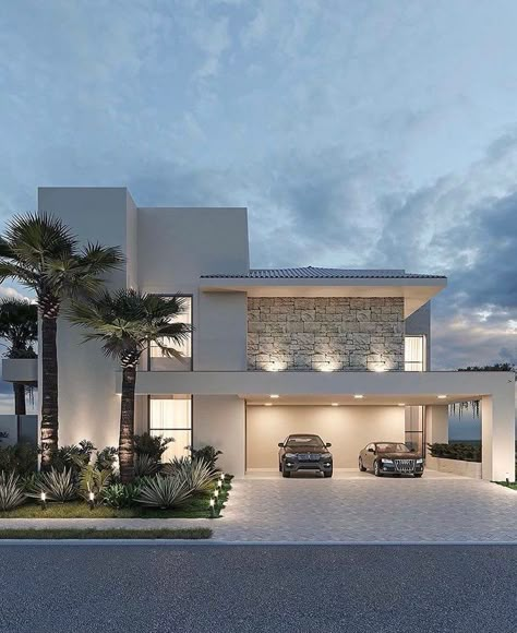 Dream Life House, Modern House Facades, Modern Exterior House Designs, House Outside Design, Exterior Ideas, Dream House Rooms, Home Building Design, Luxury Homes Dream Houses, Luxury House Designs