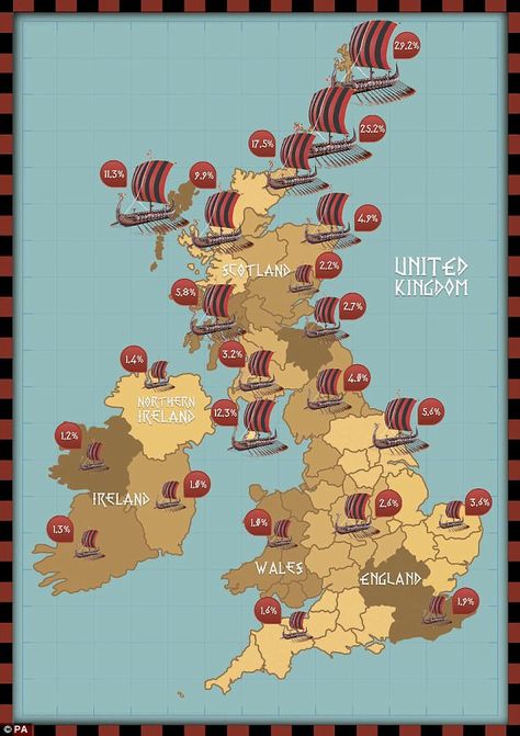 The Viking descendant population is much more prominent up in the northern parts of the British Isles Viking Life, Historia Universal, Viking Culture, Old Norse, Viking History, English History, The Vikings, Viking Age, European History