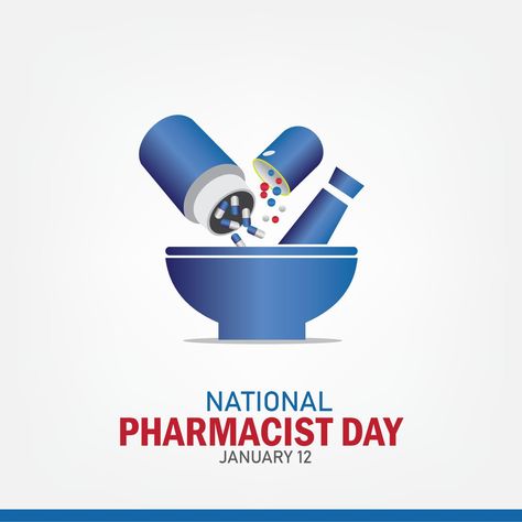 Vector illustration on the theme of National Pharmacist Day. month January. simple and elegant design National Pharmacist Day, Pharmacist Day, Month January, January 12, Pharmacist, Vector Art, Elegant Design, Vector Free, Vector Illustration