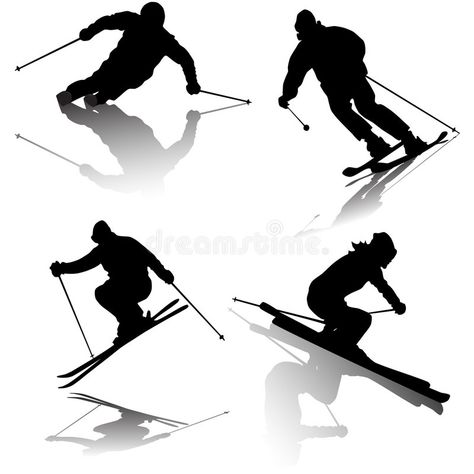 Skier. A group of silhouetted skiers , #ad, #group, #Skier, #skiers, #silhouetted #ad Skier Silhouette, Ski Designs, Ski Weekend, Winter Cakes, Freestyle Skiing, Bike Trail, Alpine Skiing, Painting Rocks, Unusual Art