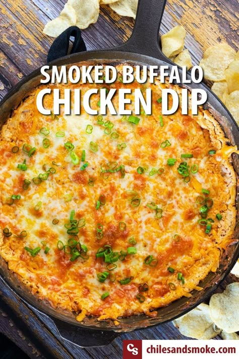 Smoked Food Ideas, Dip Easy Recipes, Smoked Buffalo Chicken, Buffalo Chicken Dip Easy Recipes, Steam Chicken Recipe, Chicken Cheese Dip, Memorial Day Picnic, Smoked Chicken Recipes, Easy Supper Recipes