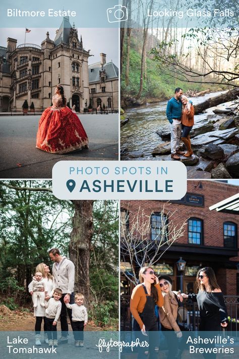 An exciting mix of mountain views and vibrant culture, Asheville in Western North Carolina offers superb photoshoot locations. ⛰ Nestled near the Appalachian Range, about a three-hour drive from Atlanta and two hours from Charlotte, the city’s privileged position makes it one of the top mountain towns in the United States. 😍 With so many photo ops, we’ve put together a list of the top 10 best places to take photos in Asheville. Check out the blog to find out! 💕 Asheville Photo Spots, Ashville North Carolina, Craggy Gardens, Instagram Locations, Shady Tree, Photoshoot Locations, Anniversary Photoshoot, Biltmore Estate, Western North Carolina