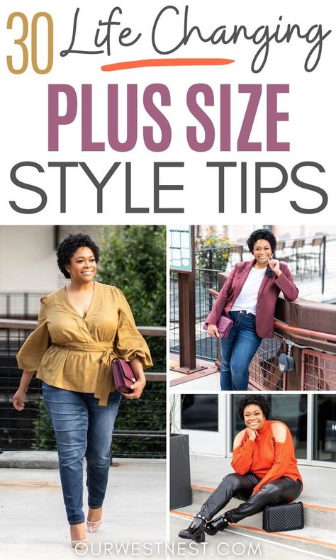 30 Life Changing Plus Size Style Tips for Every Season Plus Size Fashion Dos And Donts, Casual Summer Outfits For Plus Size, Fall Plus Work Outfits, Fall Styles For Plus Size Women, Plus Size Brunch Outfit Spring, Plus Size Influencers, Business Casual For Plus Size Women, Flattering Outfits For Plus Size, Clothes For Chubby Women