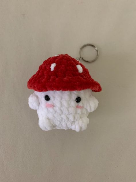 Mushroom Plushie Amigurumi Mushroom Amigurumi Keyring - Etsy UK Mushroom Keychain Crochet, Amigurumi Keyring, Crochet Mushrooms, Mushroom Amigurumi, Keyring Crochet, Mushroom Plushie, Amigurumi Mushroom, Mushroom Crochet, Keychain Amigurumi