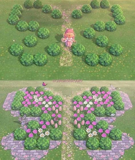 Animal Crossing Island Ideas Fairycore, Acnh Build Guide, Front Yard Ideas Animal Crossing, Achn Ideas Museum, Butterfly Design Animal Crossing, Acnh Mini Golf Design Code, Fairycore Acnh Ideas, Acnh Island Entrance Ideas Fairycore, Acnh Fairy Garden Ideas