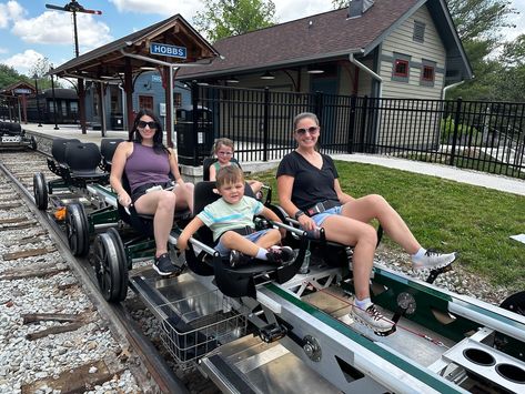 Railbikes at the Nickel Plate Express: A Unique Family-Friendly Adventure in Noblesville (Review) Skunk Train Fort Bragg, Noblesville Indiana, Things To Do Today, Fairs And Festivals, Park Playground, Fun Summer Activities, White River, Two Kids, Parks And Recreation