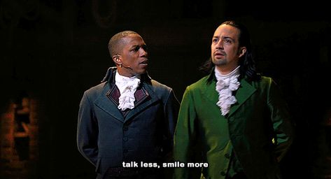 Hamilton Gif, Talk Less Smile More, Hamilton Soundtrack, Paint My Room, Talk Less, Leslie Odom, Leslie Odom Jr, Hamilton Lin Manuel Miranda, Hamilton Lin Manuel