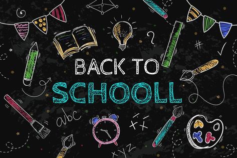 Chalk Background, School Chalkboard Art, Back To School Background, Background School, School Background, Chalk Wall, School Murals, School Chalkboard, Muslin Backdrops