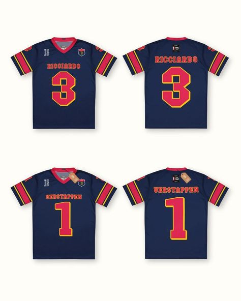 The team Redbull F1 throwback football jersey! #ricciardo #dr3 #maxverstappen1 #redbullf1 #redbullracing #formula1 #f1 F1 Jersey, Redbull F1, Red Bull F1, F1 Driver, Christchurch New Zealand, Clothing Art, Red Bull Racing, Sports Clothing, Custom Quotes