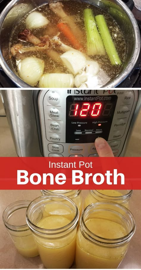 How to Make Healing Bone Broth in the Instant Pot | Simple, Inexpensive & Healthy! You Make it Simple #bonebroth #bonebrothRecipe #instantpotbonebroth #instantpotsoup #healingbonebroth Broth Instant Pot, Instant Pot Bone Broth, Bone Broth Instant Pot, Chicken Bone Broth Recipe, Broth Diet, Homemade Bone Broth, Bone Broth Recipe, Instant Pot Soup, Broth Recipes