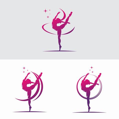 Jeune Femme Gymnaste Danse Avec Logo Rub... | Premium Vector #Freepik #vector #logo #ruban #personnes #femme Dance Logos Ideas, Dance Studio Logo Ideas, Dance Studio Logo Design, Dance Club Logo, Dance Logo Ideas Graphic Design, Woman Dance, Dance Pose, Ribbon Logo, Christian Graphic Design