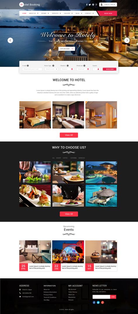 Hotel Booking Website Design Inspiration, Hotel Booking Website Ui Design, Hotel Website Design Inspiration, Website Design Layout Templates, Booking Website Design, Hotel Presentation, Proper Hotel, Hotel Website Design, Hotel Booking Website