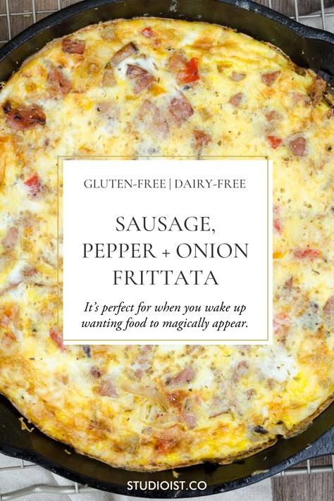 Frittata Recipes Gluten Free Dairy Free, Gluten Free Dairy Free Frittata, Gluten And Dairy Free Breakfasts, Gluten Free And Dairy Free Brunch Ideas, Yeast Free Breakfast Ideas, Gf Df Brunch Recipes, Gf Df Breakfast Casserole, Non Dairy Recipes Breakfast, Fritata Recipe Dairy Free