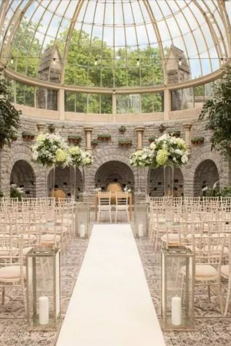 If you've got a venue with a view, an orangery is the only place you want to be throwing your wedding! Orangery Wedding, Large Wedding Venues, Reception Drink, Country Garden Weddings, Wedding Venues Uk, Roof Lantern, Greenhouse Wedding, Package Deal, Mansions Homes