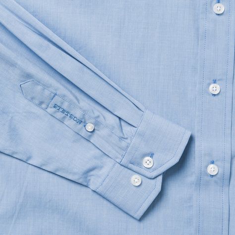 Blue Shirt Details Men's, Shirts Detail, Mens Shirt Details, Shirt Branding, F Men, Button Shirts Men, Light Blue Shirt, Red Shirt Dress, Cuff Design