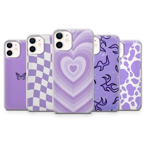 Light Purple Phone Case, Purple Phone Case, Matching Phone Cases, Violet Pastel, Phone Case Purple, Purple Cases, Phone Covers Diy, White Phone Case, Iphone Cases Cute