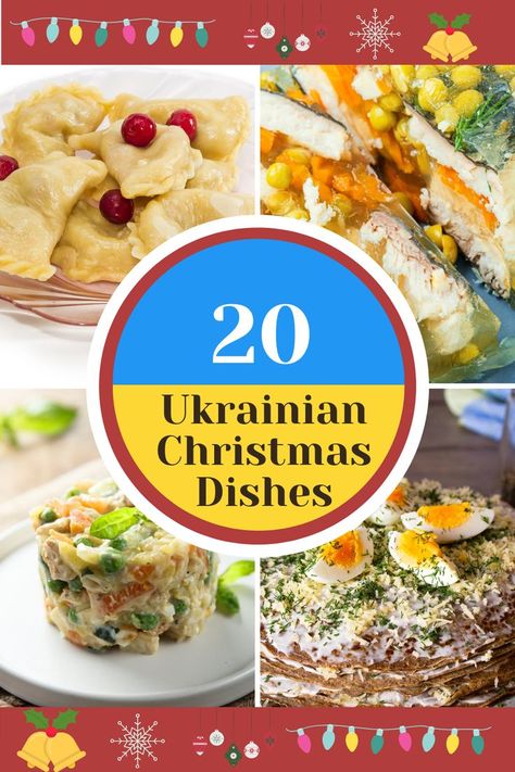 Most Popular Ukrainian Christmas Dishes Ukranian Food Recipes, Autumn Appetizers, Ukraine Christmas, Ukrainian Desserts, Christmas Dinner Sides, Traditional Christmas Food, Ukrainian Christmas, Eastern European Recipes, Around The World Food