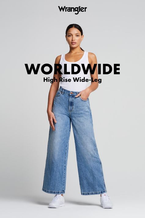 Jeans Promotion Design, Denim Ad Campaigns, Jeans Campaign Editorial, Denim Campaign Editorial, Denim Ads, Jeans Photoshoot, Wrangler Jeans Women's, Store Poster, Pant Jeans