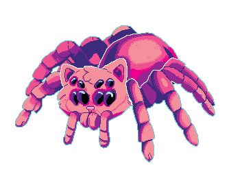 via GIPHY Kawaii Spider, Spider Cat, Spider Drawing, Creepy Animals, Character Graphic, Cute Animal Drawings Kawaii, Goth Art, Anime Wall Art, Creepy Cute