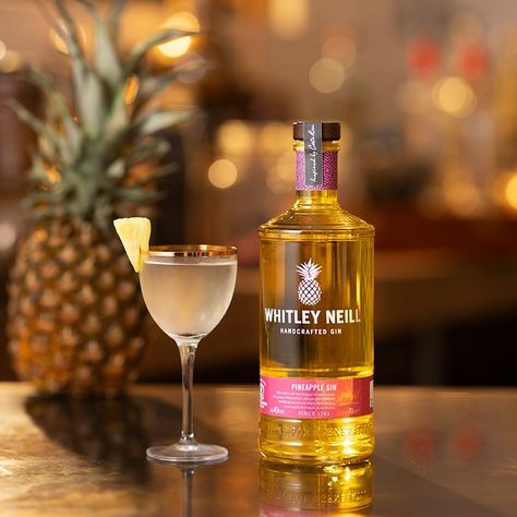 Whitley Neill Pineapple Gin | Inspired by Costa Rica Pineapple Gin, Costa Rican, Tropical Fruit, Fruit Flavored, Rosé Wine Bottle, Focus On, Costa Rica, Gin, Pineapple