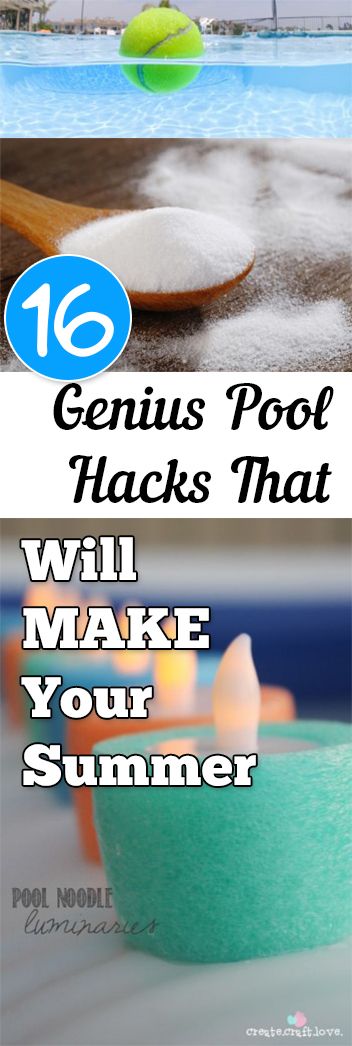 Try some of these great pool hacks this summer! Ideas to have a fun and cool summer all season long! Make swimming this summer even more enjoyable and memorable with these simple tips! Pool Diy, Summer Hacks, Pool Hacks, Pool Life, Pool Care, Cool Swimming Pools, Diy Pool, Pool Decor, Summer 16