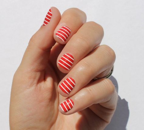 Nail Stripes, Striped Nail Designs, Fourth Of July Nails, Hair Blow Dryer, Plain Nails, Matte Black Nails, Purple Nail Polish, Stripped Nails, Striped Nails