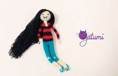 Amigurumi Marceline, Hora de Aventura Needle Felting, Amigurumi, Novelty Christmas, Christmas Ornaments, Holiday Decor, Christmas