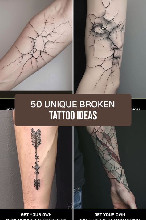 Broken Glass Tatoos Ideas, Shattered Tattoo Designs, Cracked Glass Tattoo, Beautifully Broken Tats, Damaged Tattoo Ideas, Shattered Tattoo, Broken Tatoos Ideas, Cracks Tattoo, Shattered Glass Tattoo