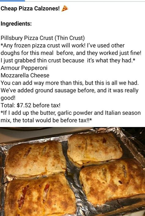 Cheap Pizza Calzones, Pizza Calzones, Calzone Pizza, Ground Sausage, Frozen Pizza, Pizza Crust, Pizza Dough, Mozzarella Cheese, Dough