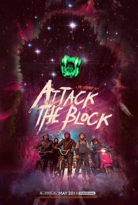 Attack The Block, Halloween Film, Best Movie Posters, Pop Culture Art, Horror Icons, Horror Movie Posters, Print Artwork, Film Art, Screenprinting