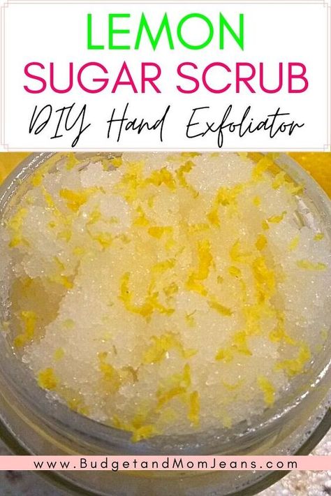 Diy Hand Scrub Recipe, Lemon Hand Scrub, Hand Scrub Recipe, Hand Scrub Diy, Hand Scrub Homemade, Softer Hands, Foot Scrub Recipe, Sugar Hand Scrub, Lemon Scrub