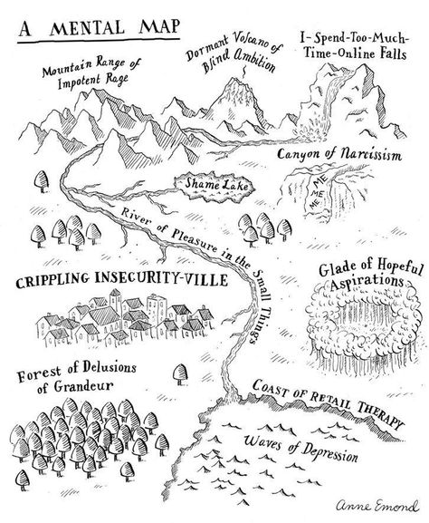 Maps Design, Fantasy Map Making, Mental Map, Rpg Map, Fantasy Map, Writers Block, Mind Map, Art Therapy, Writing Inspiration