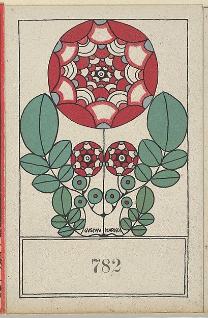 Stylized Flowers Gustav Marisch, Secession Art, Presentation Inspiration, Vienna Secession, Art Nouveau Illustration, Pattern Design Inspiration, Folk Art Flowers, Art Deco Floral, Art Nouveau Design